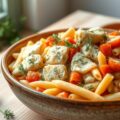 Pasta Visschotel (combi-magnetron)(éénpansgerecht)