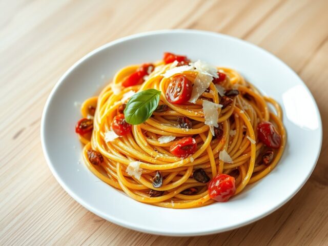Pasta zongedroogde tomaat