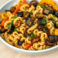 Pastasalade met gegrilleerde groenten