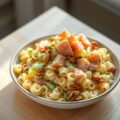 Pastasalade met gerookte zalm