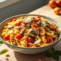 Pastasalade met geroosterde groenten