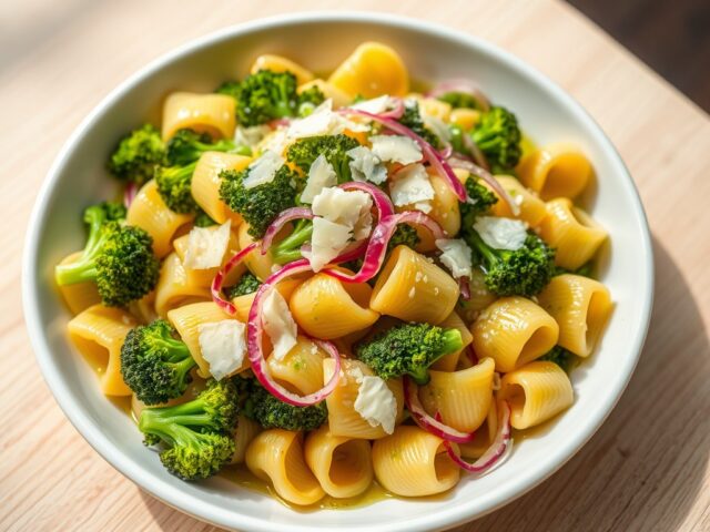 Pastaschelpjes met broccoli