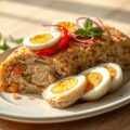 Pastei met kip en ei