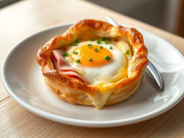Pasteibakje met ei