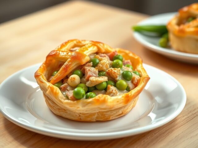 pasteitje met hamragout