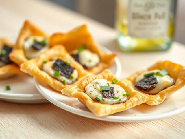 Pasteitjes met emmentaler en truffel