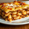 Pastitio (Griekse pasta-gehakt met bechamelsaus)