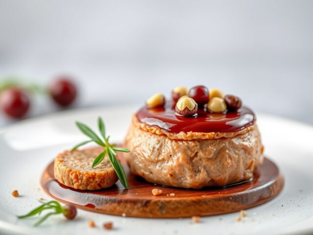Paté amuse met pistachenoten — AI-gegenereerde illustratie