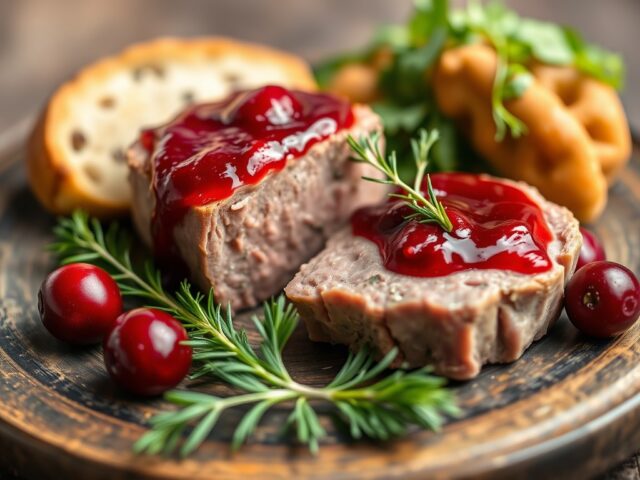 Paté met cranberry saus