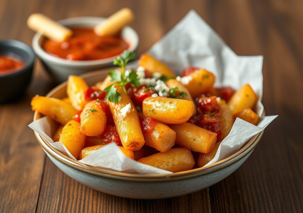 Patatas Bravas, AI-gegenereerde illustratie