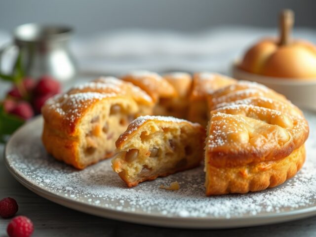 Peer-funchi koekje (zie kookverhaal) — AI-gegenereerde illustratie