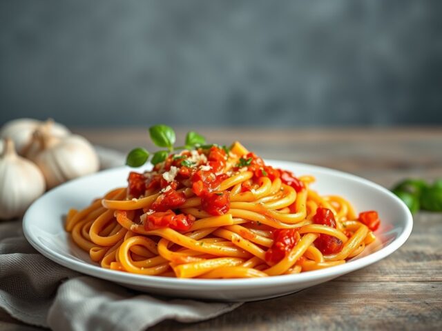 Penne all’arrabbiata Originale — AI-gegenereerde illustratie