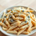 Penne gorgonzola e bricciolino