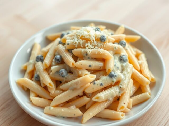 Penne gorgonzola e bricciolino