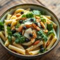 Penne met amandelpesto