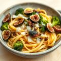 Penne met broccoli, vijgen en provolone
