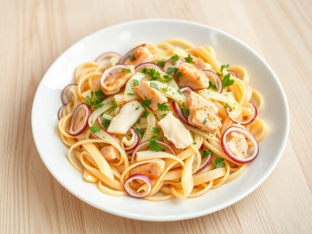 Penne met venkel en rode poon