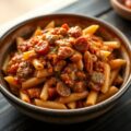 Penne Rigate met Zuid-Italiaanse Ragu