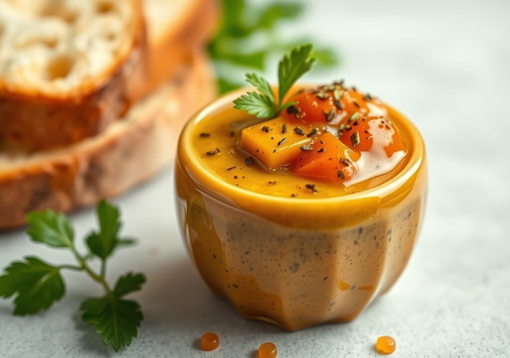 Peper-gembersaus, licht en pikant, AI-gegenereerde illustratie