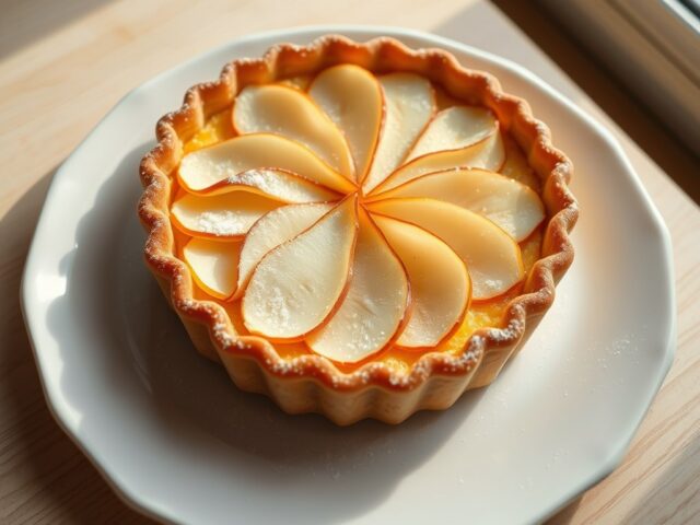 Peren- amandeltaart