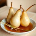 Peren met rum en citroengras