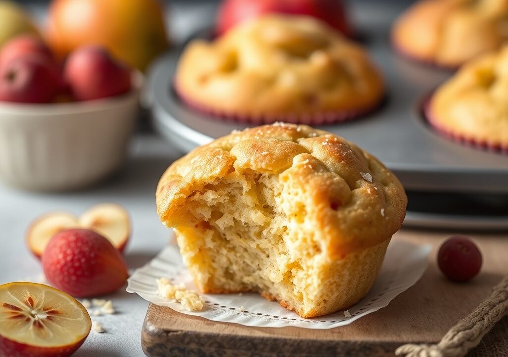 Peren muffins, AI-gegenereerde illustratie
