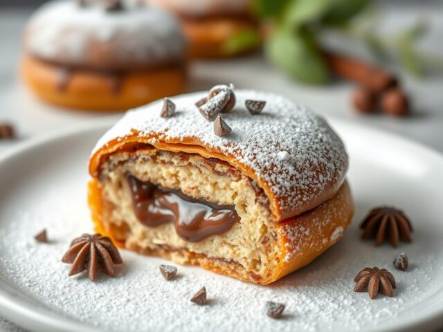 Perentaart met chocolade