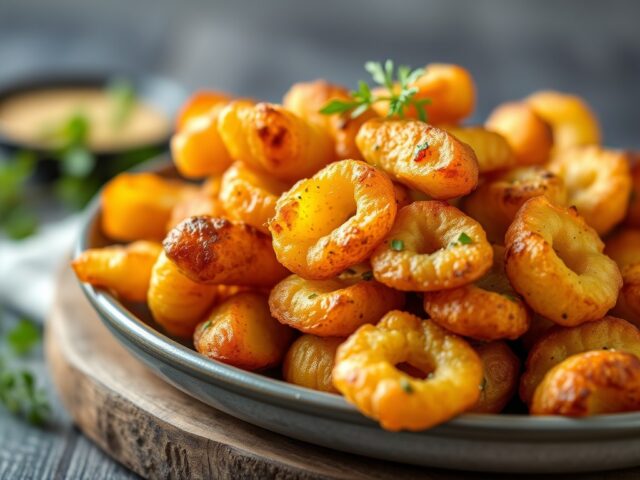 Perfect gebakken aardappeltjes — AI-gegenereerde illustratie