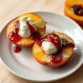 Perziken met mascarpone