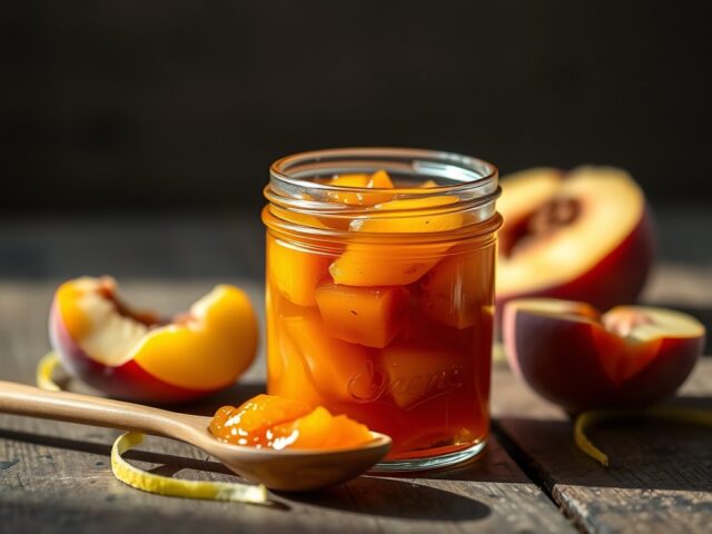 Perzikjam met jenever
