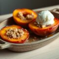 Pesche ripiene al forno
