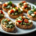 Pesto crostini