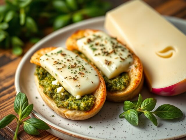 Pesto-kaas-vlinders