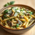 Pestopaddestoelen met penne