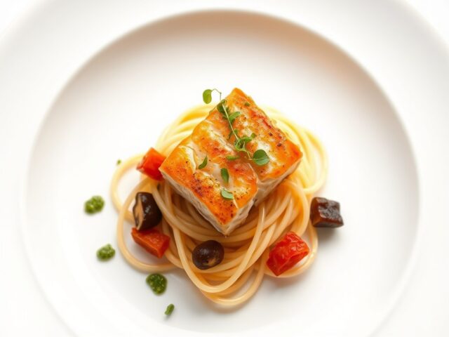 Petit four van zalmfilet met (zieopm)