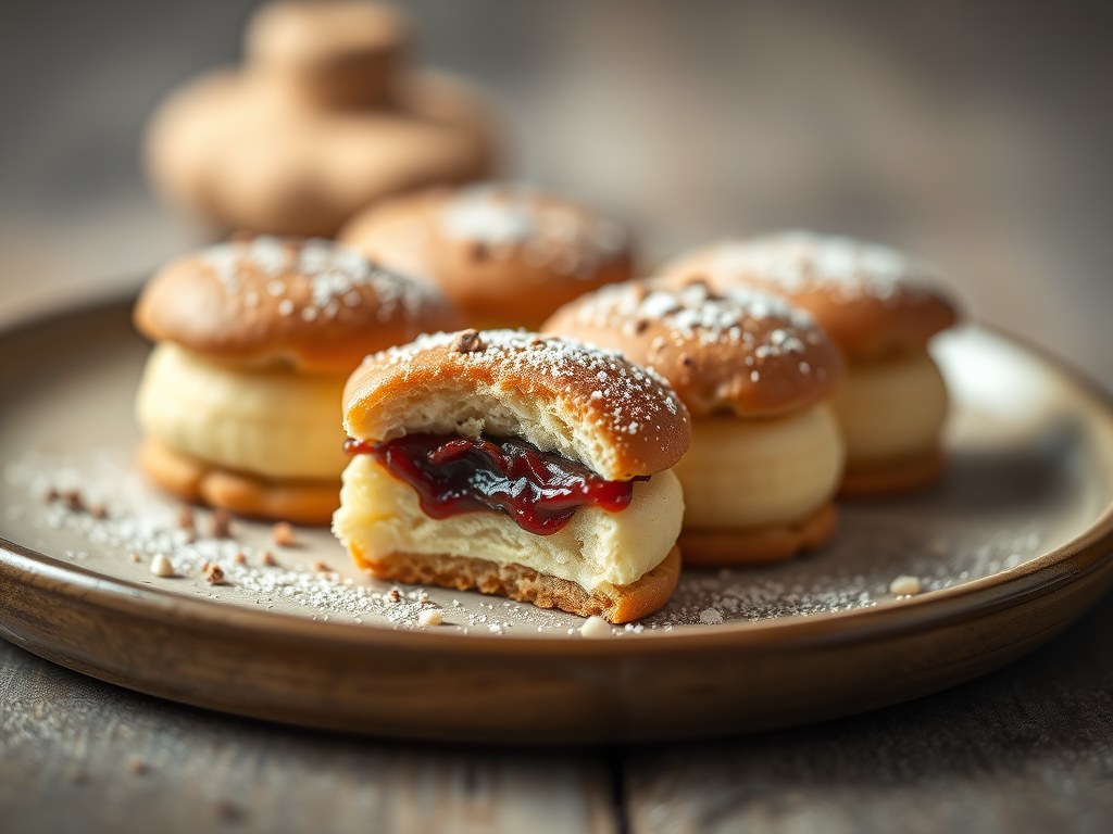 Petit fours, AI-gegenereerde illustratie