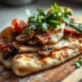Piadina met champignons