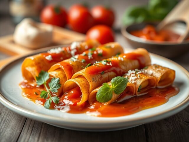 Picante opgerolde saucijzen
