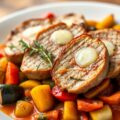 Piccata van lamsrug met ratatouille