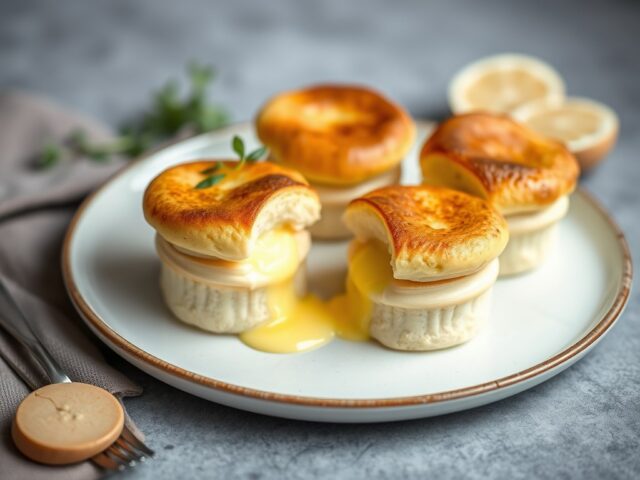 Piccoli soufflé al pesce (Kleine vissoufflés)