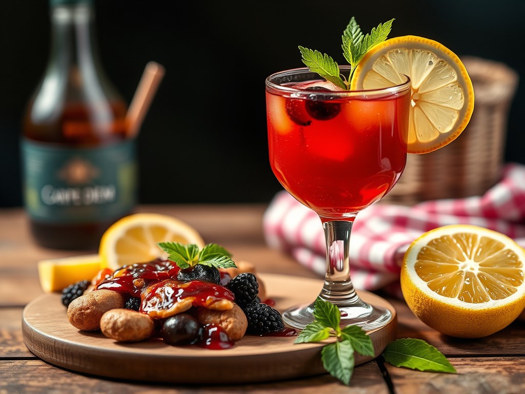Picnick Pleasure (alcoholvrij), AI-gegenereerde illustratie