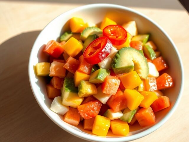 Pikante fruitsalade
