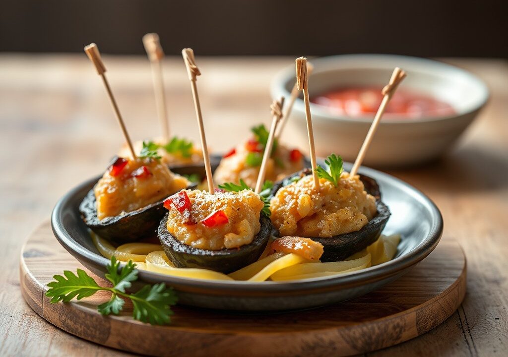 Pinchos Morunos (vleesspiesjes), AI-gegenereerde illustratie