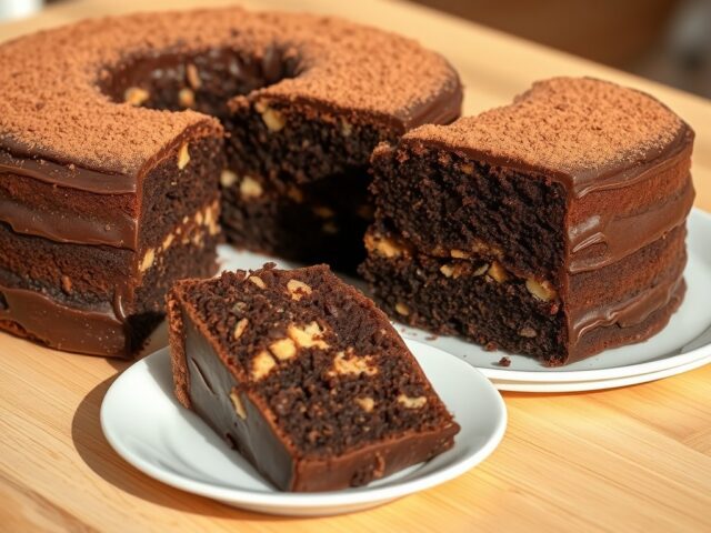 Pinda-chocoladecake
