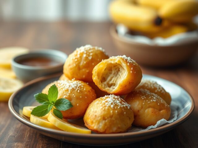 Pisang goreng- bananenbeignets — AI-gegenereerde illustratie