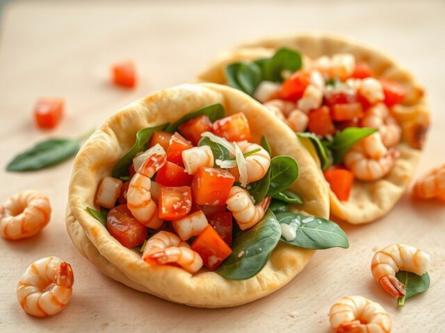 Pita’s met garnalentomatensalade