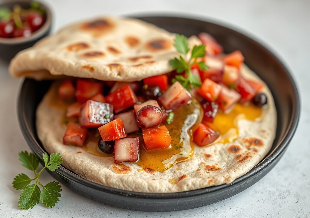 Pita brood, AI-gegenereerde illustratie