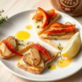 Pitapuntjes met gerookte paling