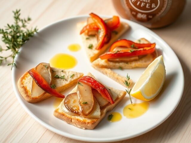 Pitapuntjes met gerookte paling