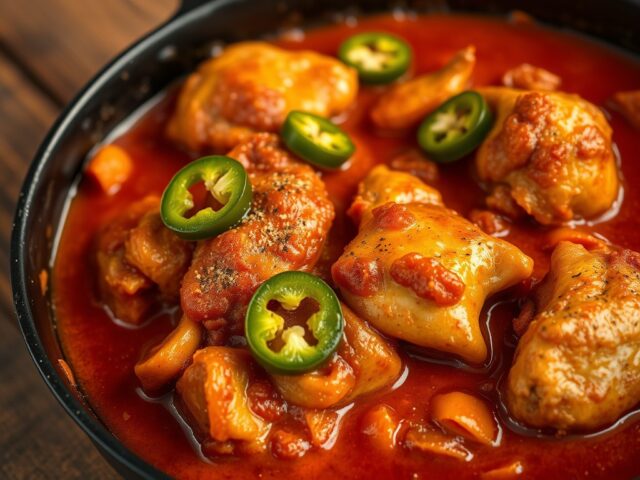 Pittig gestoofde kip uit Brazilie: Pollo Piccante
